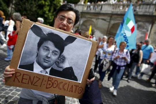 italya protesto egitim