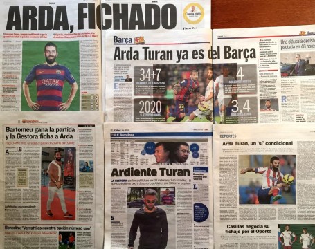 Arda Turan İspanya'da manşetlerde! 1 arda turan ispanya gazeteler