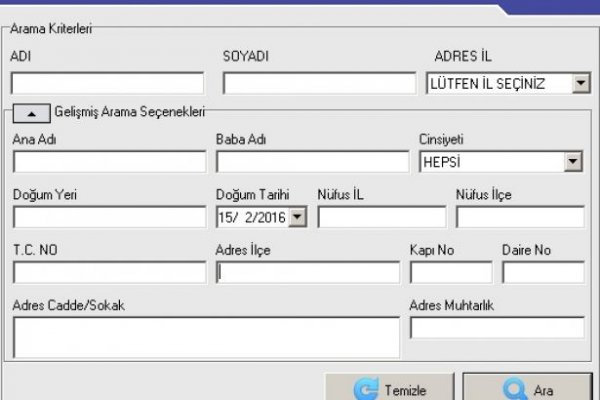 bibubet Ana Sistemi İçin Yeni Kimlik Bilgileri