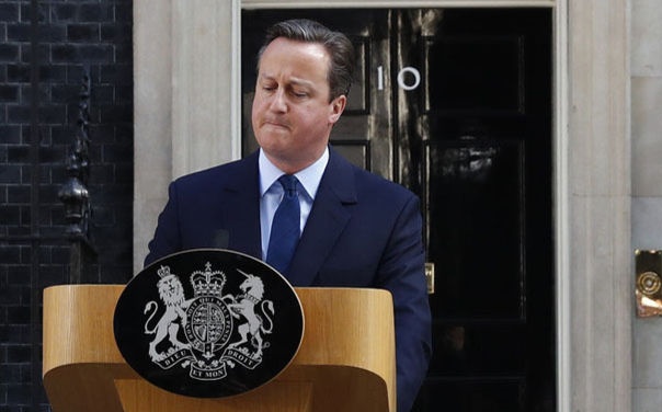 david cameron istifa