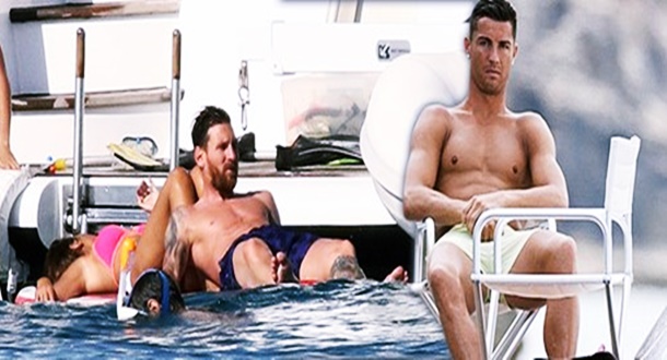 messi ronaldo ibiza