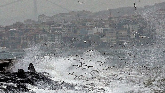 Kar yağışından önce lodos vurdu! İstanbul'da sefer iptalleri 1 lodos 827491