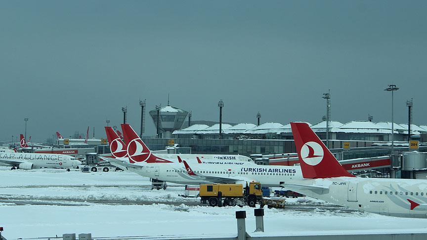 Hava Ulaşımına Kar Engeli