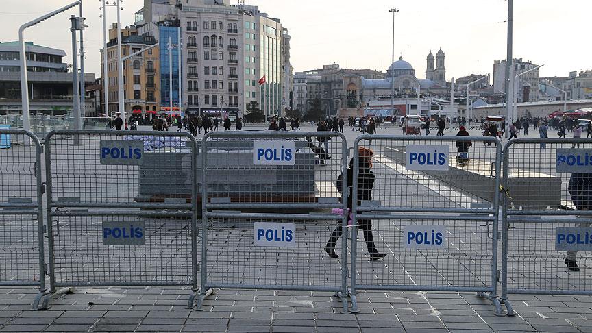 Taksim Meydanı Ve Çevresinde Sıkı Güvenlik Önlemleri