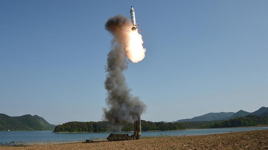 Kuzey Kore yine rahat durmadı: Japon Denizine füze 1 kuzey kore fuze denemesi