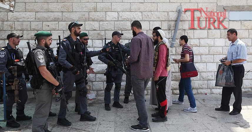 İsrail'den Mescid-i Aksa'da garip bir yasak daha 1 mescidi aksa polis 91471