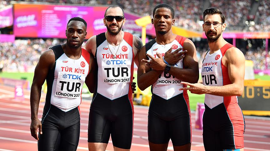 Atletizmde bir ilk daha 1 turkiye 4x100 takimi