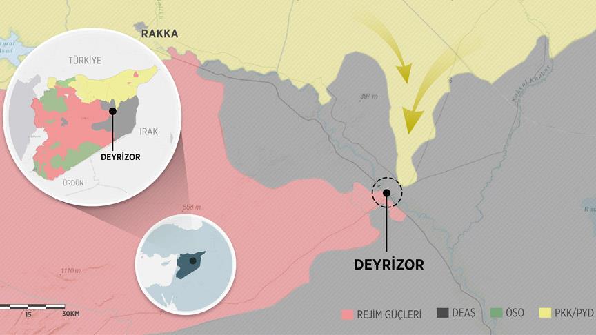 IŞİD çekiliyor, PKK yerleşiyor! 1 deyrizor
