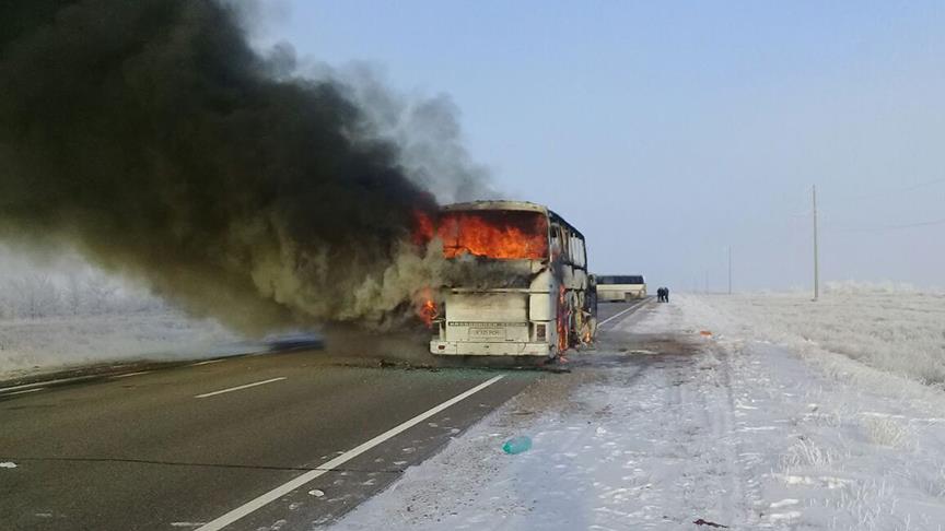 Kazakistan'da korkunç kaza: 52 ölü 1 kazakistan otobus