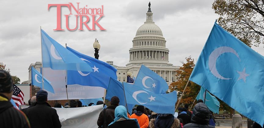 Beyaz Saray'da yüzlerce Uygur Türkü Çin'i protesto etti 1 uygur turkleri washington