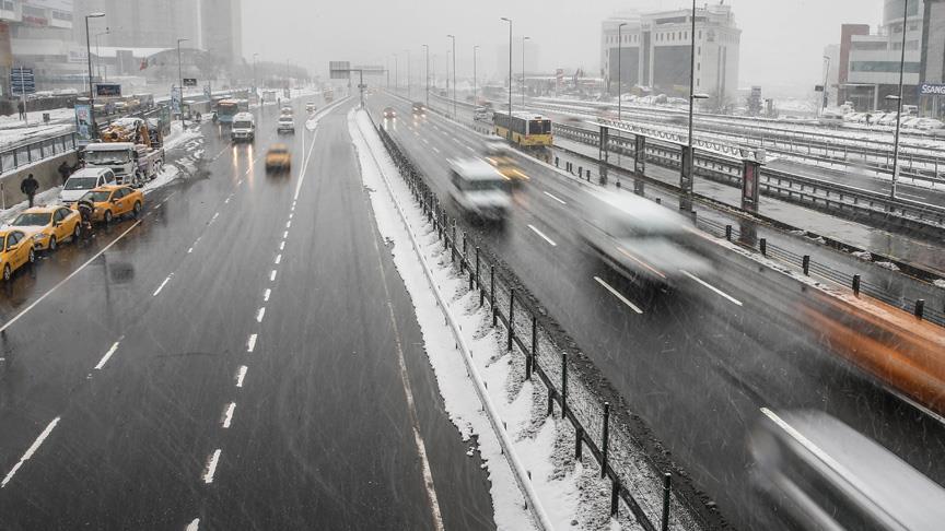 istanbul kar trafik