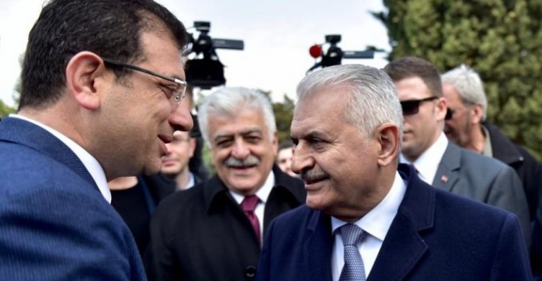 Habertürk Binali Yıldırım ve Ekrem İmamoğlu'na hodri meydan dedi! 4 ekrem imamoglu binali yildirim kucaklasma