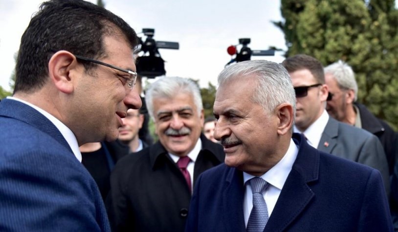 ekrem imamoglu binali yildirim kucaklasma