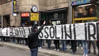 lazio mussolini pankart