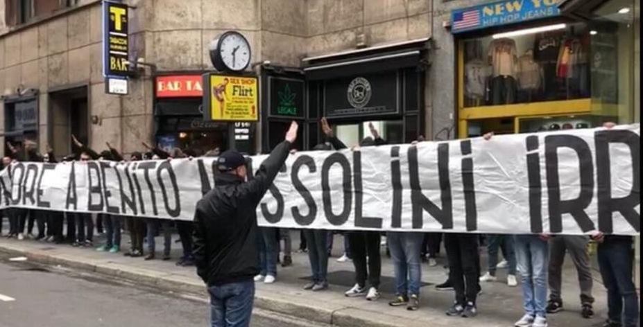 lazio mussolini pankart