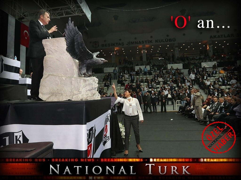 Nilay Yılmaz tepki gösterdi 1 BJK Kongresi'nde Nilay Yılmaz'ın Fikret Orman'a Tepkisi