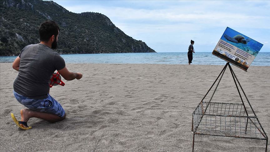 İztuzu Plajı'ndaki yuva sayısı 28'e ulaştı 1 iztuzu kaplumbaga