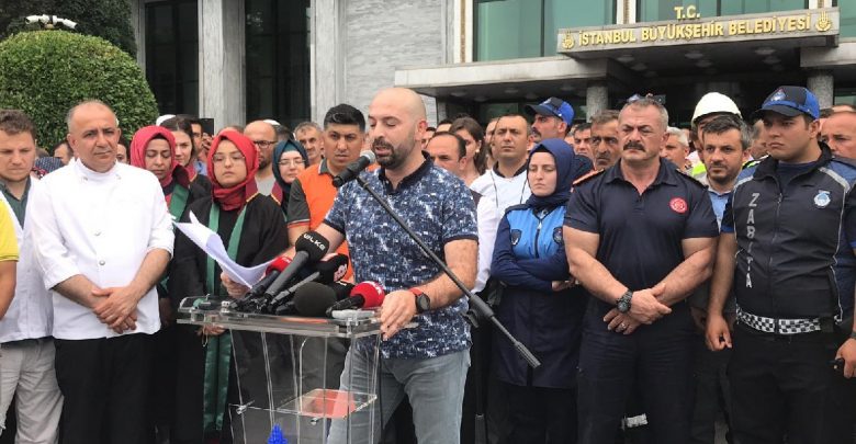 Bu da oldu! İBB çalışanları İmamoğlu'na karşı miting yaptı, İBB canlı yayınladı 9 ibb calisanlari aciklama