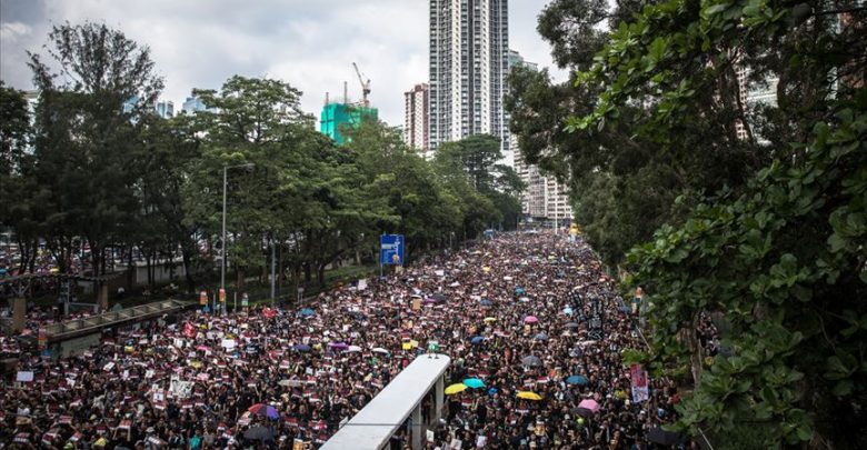 Hong Kong'da yoğun protestolar sürüyor 1 hong kong protestolar