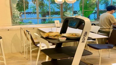 Güney Kore'de Robot Garsonlar İş Başında