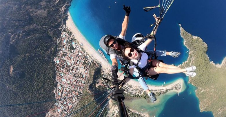 Babadağ'ın kadın pilotları 4 yamac parasutu kadin pilot