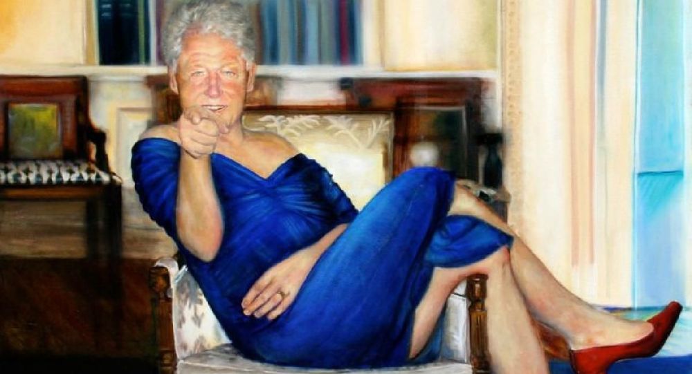 Kadın Bill Clinton tablosunun ressamı ortaya çıktı 1 bill clinton kadin