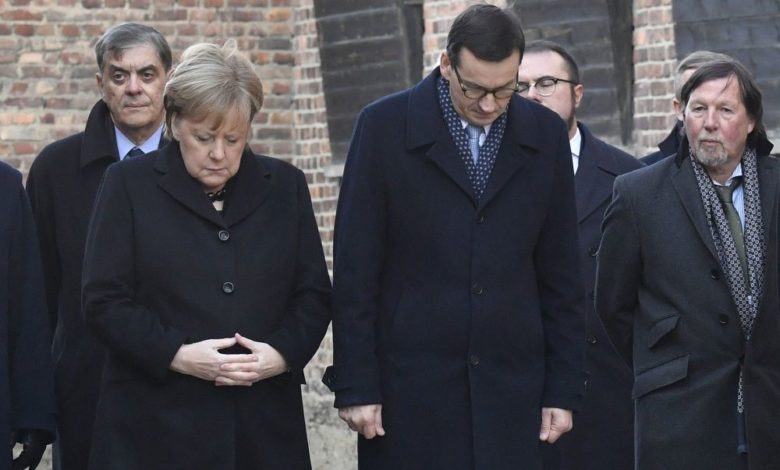 Merkel'den Auschwitz'te saygı duruşu 10 merkel toplama kampi