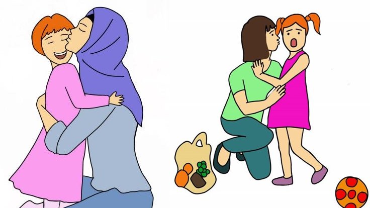MEB'in dağıttığı kitapta türbanlı anneler iyi, başı açıklar kötü! 1 meb turban