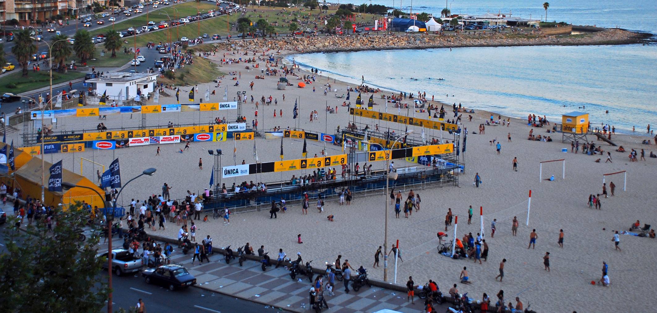 Başkent Montevideo'daki Playa Pocitos'ta her türlü spor aktivitesini de bulabilirsiniz.