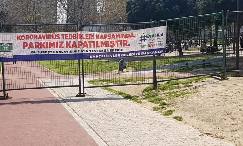 Güneşi gören çıktı! "Kapatılan" park bile ana baba günü 9 Yenibosna Kuleli Parkı