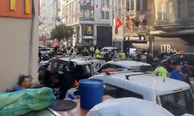 Beyoğlu İstiklal Caddesi’nde patlama canlı kayıpları var
