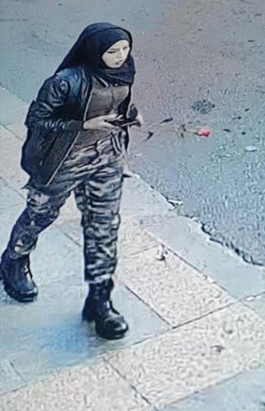 İstiklal Caddesi'ne bombayı bırakan kadın terörist yakalandı - Video 5 kamuflaj terorist