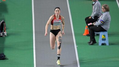İstanbul 2023 Avrupa Salon Şampiyonası'nda kadın atlet Tuğba Danışmaz 3 adım atlama disiplininde Türkiye'ye ilk şampiyonluk zaferini kazandırdı.