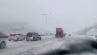 Kuzey Marmara Otoyolu kar yağışı nedeniyle kapandı