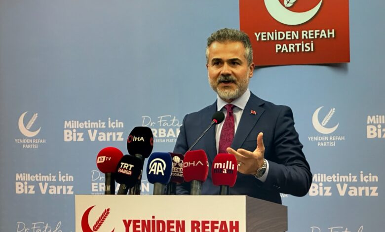 Yeniden Refah Partisi yerel seçime tek başına girecek 8 Yeniden Refah Partisi Genel Başkan Yardımcısı Suat Kılıç, “31 Mart yerel seçimlerinde kendi adaylarımızla hazırlanıyoruz” dedi.