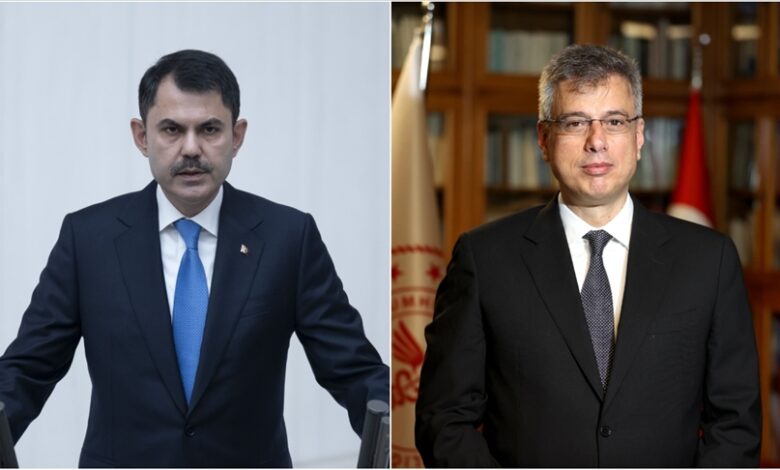 Çevre, Şehircilik ve İklim Değişikliği Bakanlığına atanan Murat Kurum ile Sağlık Bakanlığına atanan Kemal Memişoğlu, TBMM'de yemin edecek.