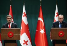 Cumhurbaşkanı Recep Tayyip Erdoğan, Gürcistan Cumhurbaşkanı Mikheil Kavelashvili ile görüşmesinin ardından açıklama yaptı.