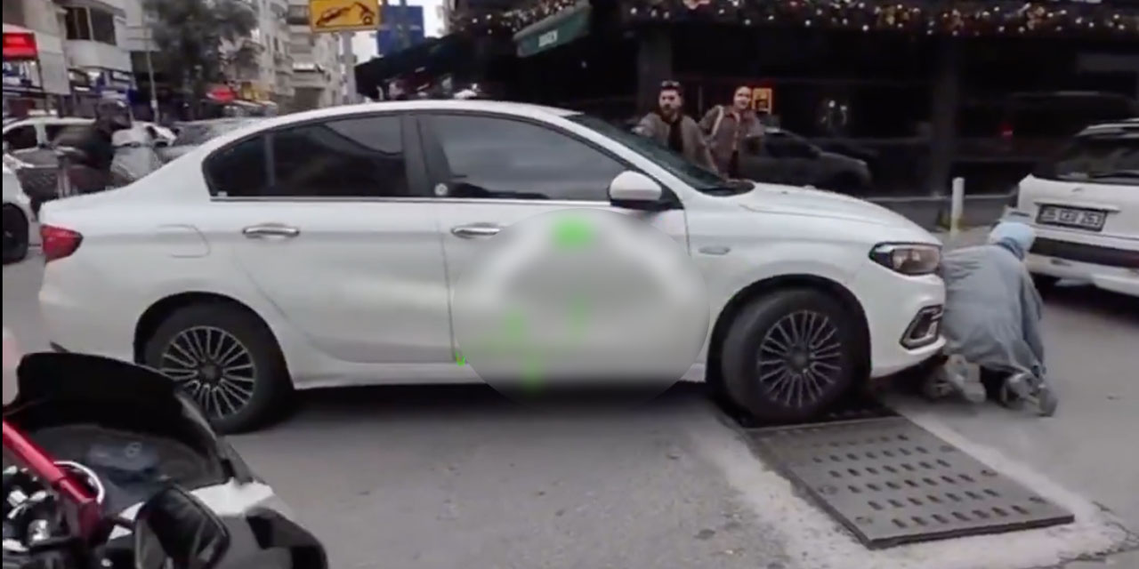 İzmir'de trafikte panik anları: Ezilmekten kıl payı kurtuldu 1 araba