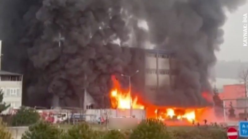 Trabzon'da fındık fabrikası alevlere teslim oldu 2 Trabzon'da fındık fabrikasında yangın çıktı