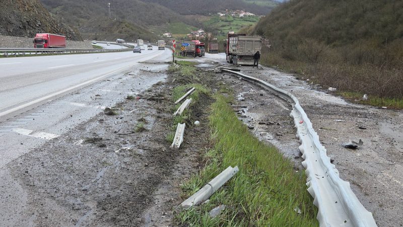 Samsun'da korkutan kaza