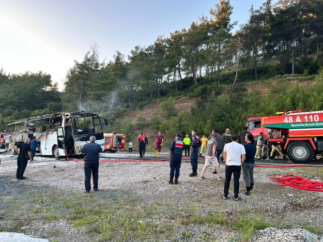 Muğla'da yangın paniği