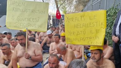 Eskişehir’den Ankara’ya yürüyerek hakları için eylem başlatan Doruk Madencilik işçileri, Kurtuluş Parkı’ndaki direnişlerini sürdürüyor.