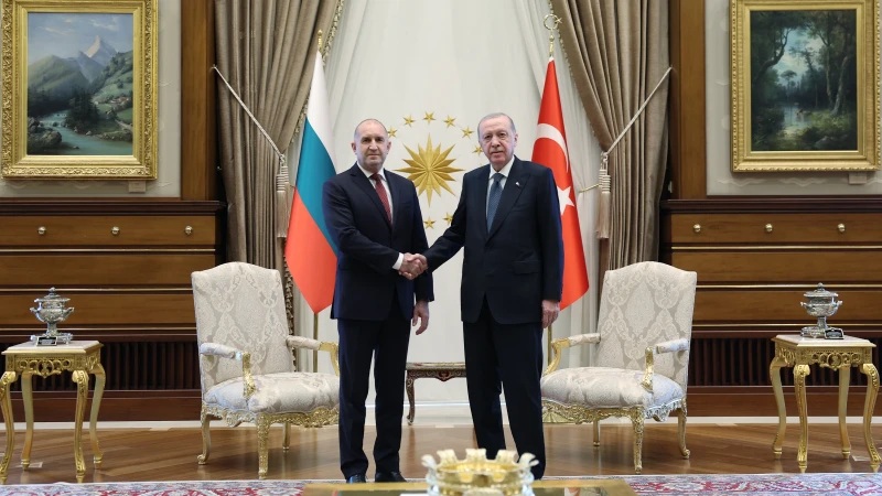 Cumhurbaşkanı Erdoğan, Rumen Radev ile görüştü 1 Cumhurbaşkanı Recep Tayyip Erdoğan, NATO Liderler Zirvesi için Ankara’da bulunan Bulgaristan Başbakanı Rumen Radev’i Cumhurbaşkanlığı Külliyesi’nde kabul etti