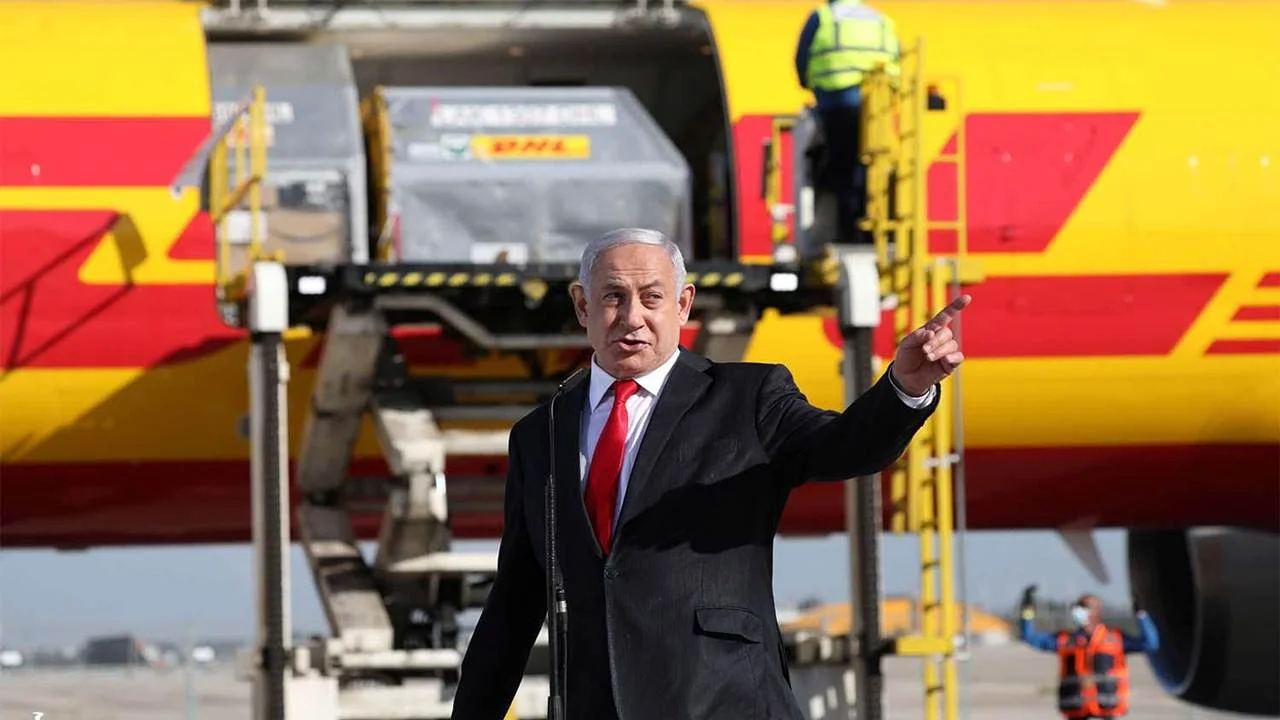 İsrail'e de İlk Aşılar Ulaştı 1 netanyahu vaccine