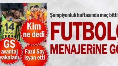 Mac bitti ortalik karisti menajer gozaltina alindi