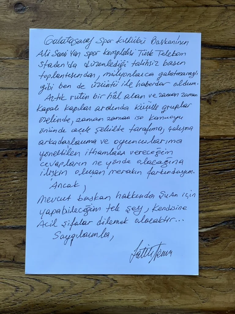 Fatih Terim Mustafa Cengiz’e 'twit' atarak cevap verdi: Yapabileceğim tek şey kendisine şifa dilemek" 1 fatih terim mustafa cengiz cevap