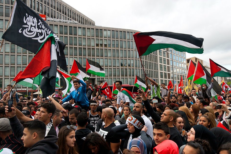 Almanya'da Filistin dayanışma gösterilerinde olaylar çıktı