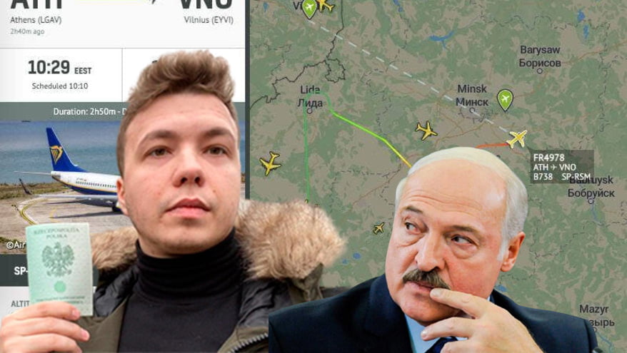 Muhalif gazetecinin bulunduğu uçak Minsk’e zorunlu inişe mecbur edildi