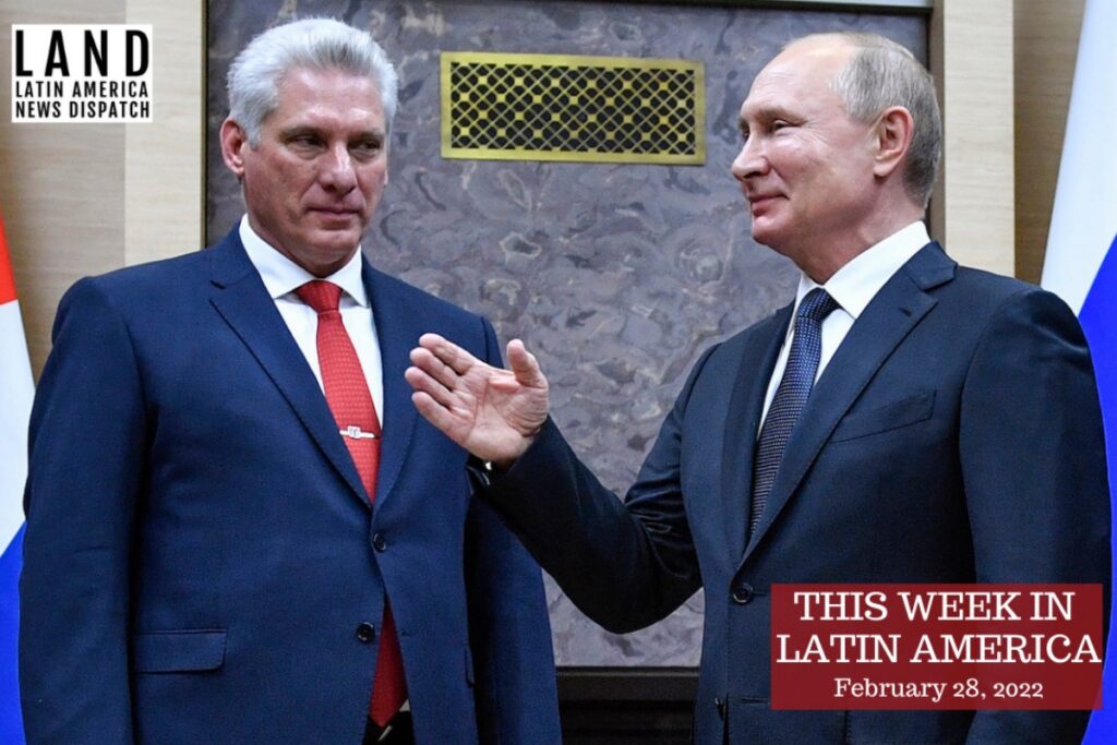 Küba Cumhurbaşkanlığı’ndan yapılan açıklamada “Rusya'nın kendini savunma hakkı vardır. Devletleri kuşatarak veya köşeye sıkıştırarak barışı sağlamak mümkün değildir” denildi.
