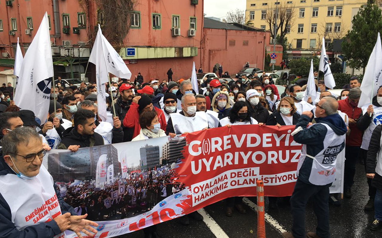 Hekimler greve gidiyor